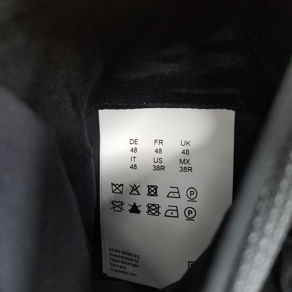 Hugo Boss Charcoal Microcheck Wool Sport Coat in Open Grey Size 38 NEW WITH TAGS - Picture 6 of 7